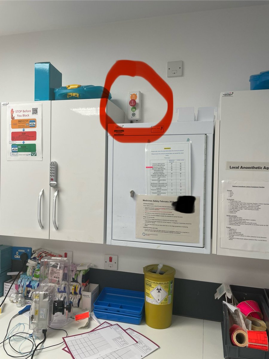 It’s VERY important to have a clearly marked emergency buzzer in the anaesthetic room For THIS one it’s also important to be 9ft tall or be a parkour enthusiast! #genius