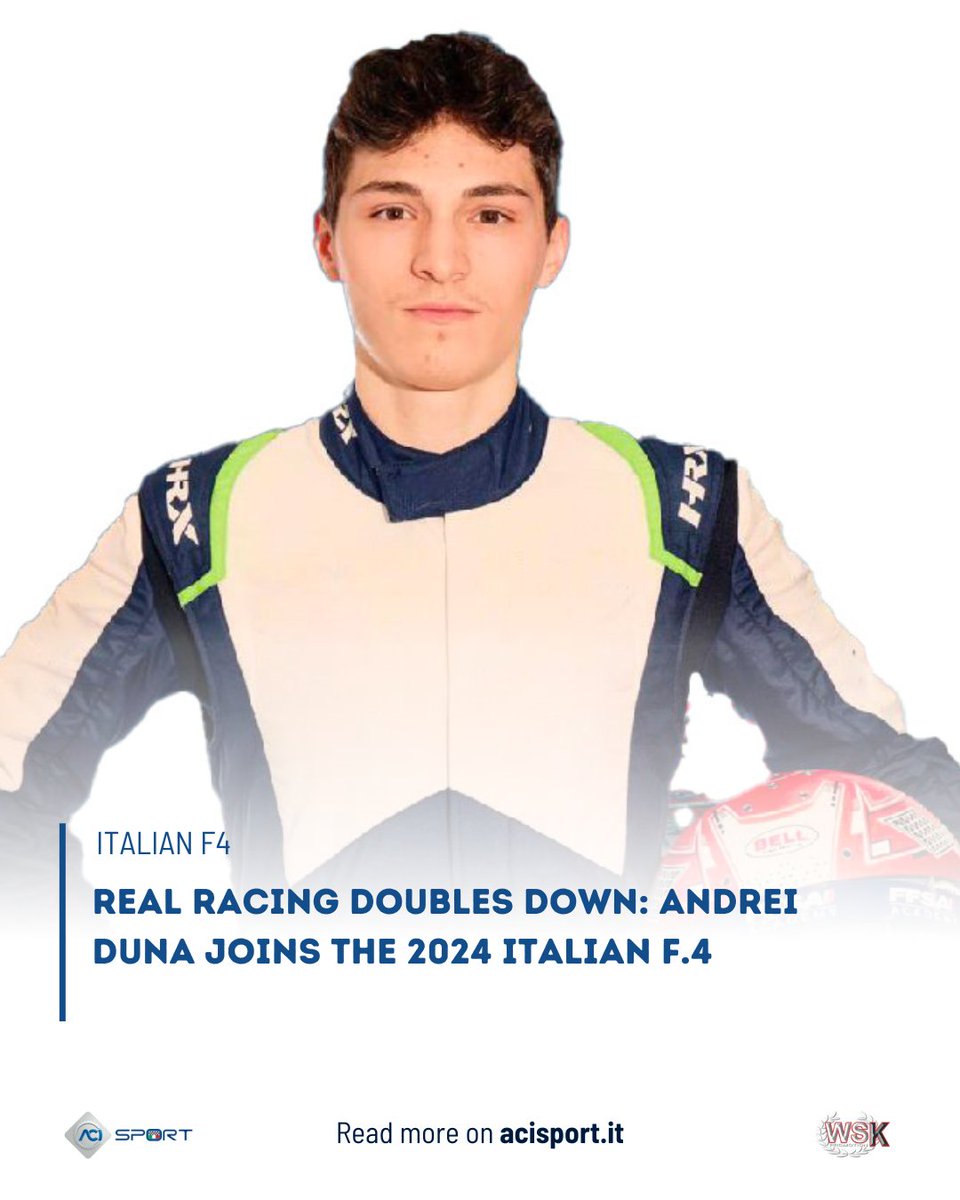 Real Racing Team doubles down: Andrei Duna joins the Italian F.4 Championship! 👇 read more: acisport.it/en/F4/news/202… Real Racing raddoppia: Andrei Duna nell'Italian F.4 Championship 👇 leggi di più: acisport.it/it/F4/notizie/…