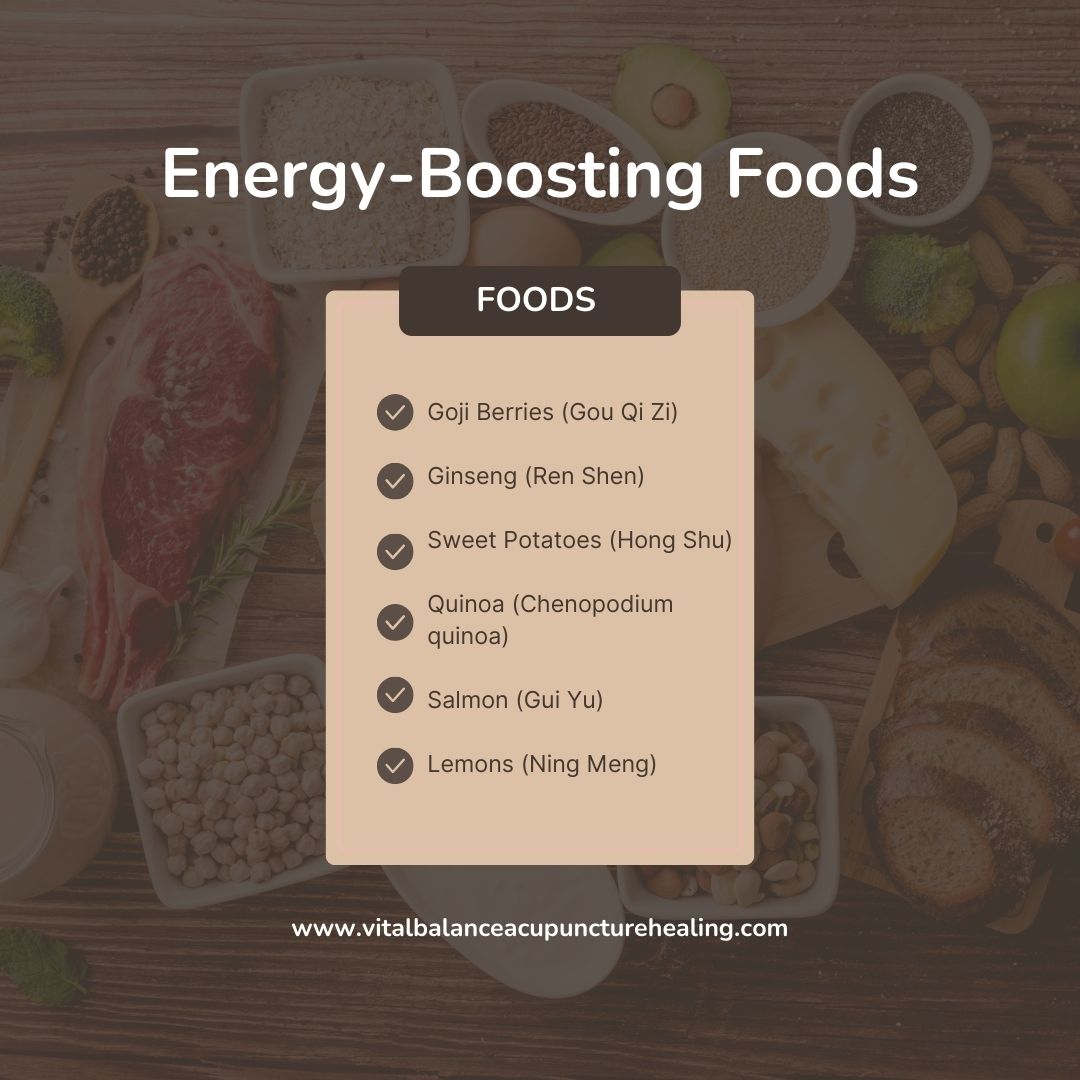 Elevate your vitality with these energy-boosting foods! From nutrient-rich greens to nourishing nuts, embrace a diet that fuels your body and invigorates your spirit. 🌿💪 #EnergyBoost #HolisticNutrition #WellnessFuel #EnergizingFoods #HealthyChoices #TCMDiet #VitalityBoost