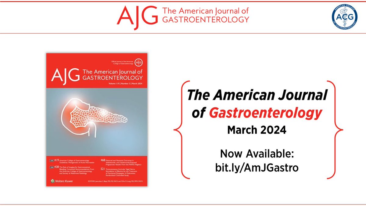 The March Issue of The American Journal of #Gastroenterology is now available! Explore this month's issue, including a new ACG Clinical Guideline on the Management of Acute Pancreatitis 📕bit.ly/AmJGastro @MLongMD @JasmohanBajaj