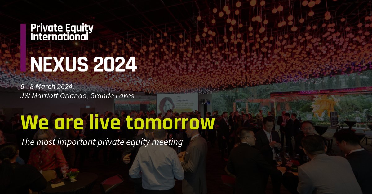 Tomorrow is the big day! #NEXUS2024 welcomes the most influential names in North American private equity. #PrivateEquity #Investmentevent #PrivateEquityEvent #privateequityinternational