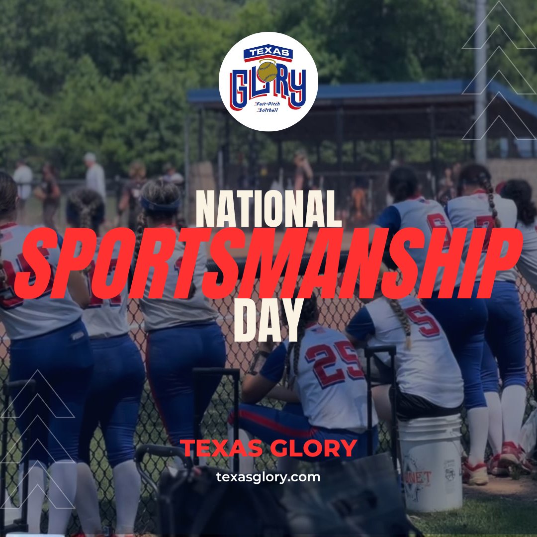 Happy National Sportsmanship Day from Texas Glory! ❤️🤍💙 #sportsmanship #nationalsportsmanshipday
