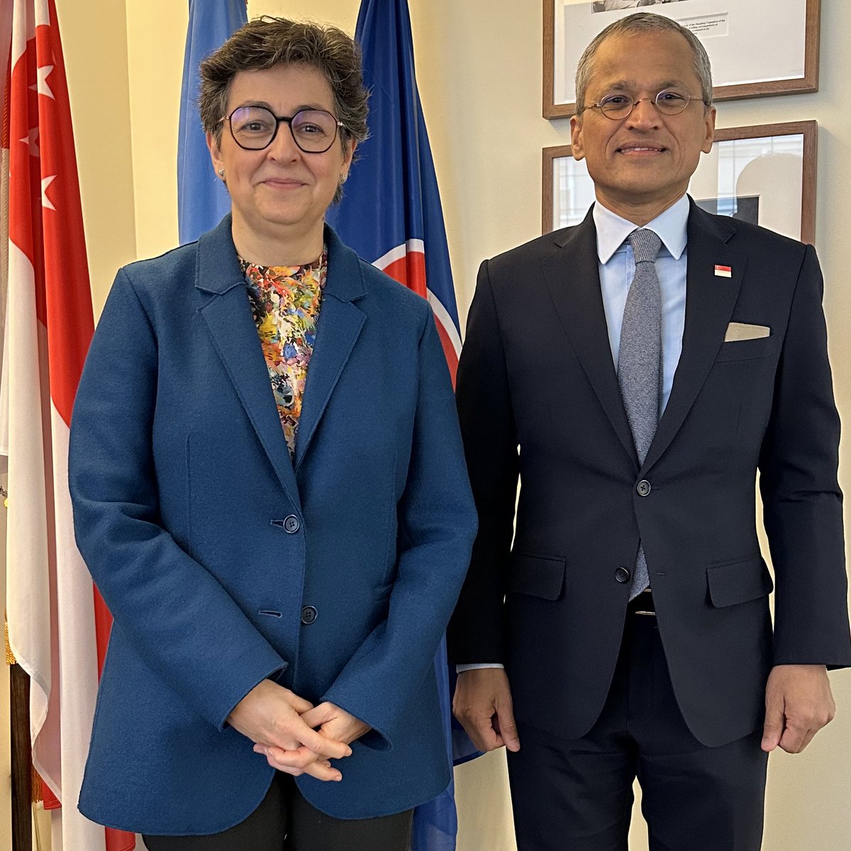 Always a pleasure to meet my good friend @AranchaGlezLaya; we had a tour d’horizon discussion. She is one of the sharpest observers of international issues and I benefited greatly from her views.