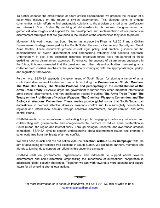 Here is our Statement to commemorate 5th March, the International day of Disarmament and Non-Proliferation Awareness. 

<a href="/UN_Disarmament/">UN Office for Disarmament Affairs</a>
<a href="/unodavienna/">UN Office for Disarmament Affairs Vienna</a>
<a href="/ODA_Geneva/">UNODA Geneva</a>
<a href="/odaunrec/">UNREC</a>
<a href="/RENOPSonline/">Regional Network on Peace & Stability (RENOPS)</a>
<a href="/recsasec/">Regional Center on Small Arms</a>
<a href="/AUC_PAPS/">African Union Political Affairs Peace and Security</a>
<a href="/IANSAnetwork/">IANSA</a>
drive.google.com/file/d/1v3xPl_…
