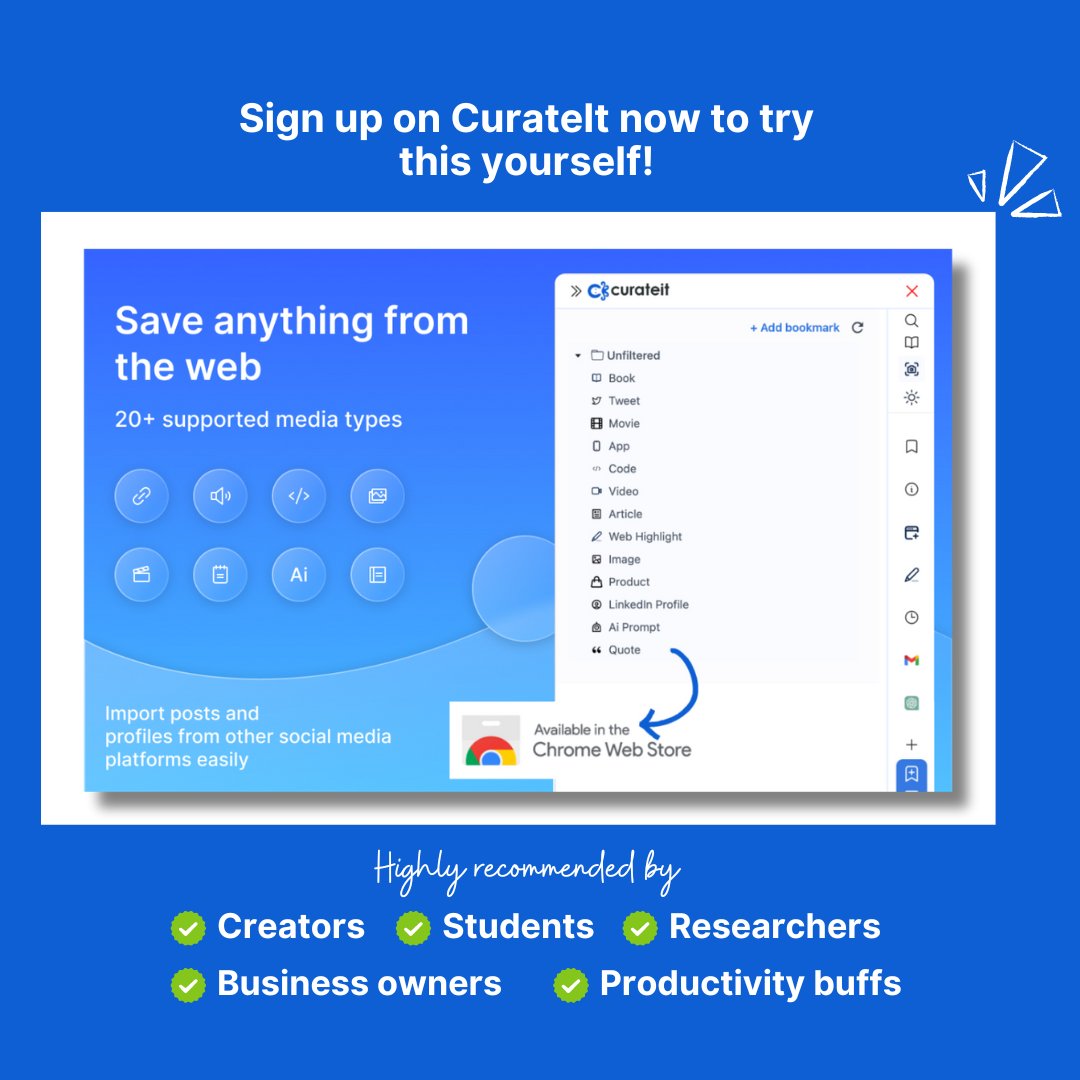 CurateitHQ's tweet image. But wait, there&apos;s much more!

Try using the tab manager feature on CurateIt right now:
link.curateit.com/LPdv

#tabmanager #tools #creators