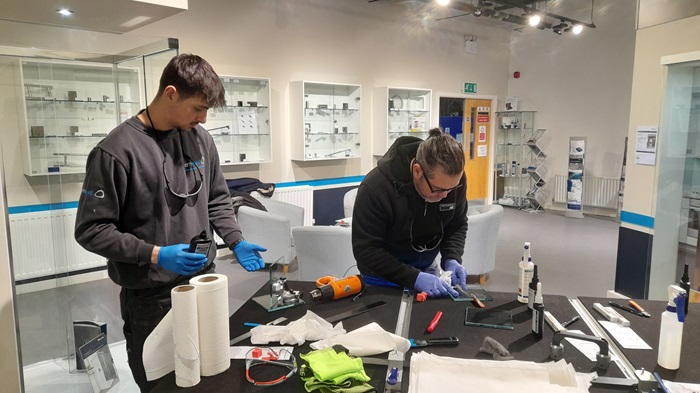 Commercial and public sector design &amp; build co, #Amspec, recently took part in #BohleLtd's #uvbonding training day. If you want to learn about this specialist skill and need training, email info@bohle.ltd.uk and add more to your product offering.