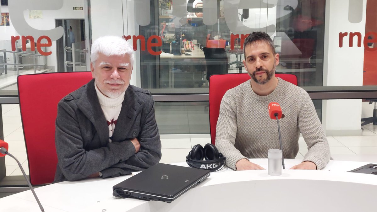 Carlos Gonzalez (@cgiba87) on Twitter photo Un placer haber estado con <a href="/searavalero/">Manuel Seara Valero</a>
en #Ahombrosdegigantes y muy agradecidos a <a href="/rne/">Radio Nacional</a> por su interés en la investigación que hacemos en <a href="/MRicoLab/">MRicoLab</a> <a href="/iqf_csic/">IQF-CSIC</a> <a href="/csic/">CSIC</a> sobre las "muchas" estructuras del 🧬 Un placer haber estado con <a href="/searavalero/">Manuel Seara Valero</a>
en #Ahombrosdegigantes y muy agradecidos a <a href="/rne/">Radio Nacional</a> por su interés en la investigación que hacemos en <a href="/MRicoLab/">MRicoLab</a> <a href="/iqf_csic/">IQF-CSIC</a> <a href="/csic/">CSIC</a> sobre las "muchas" estructuras del 🧬