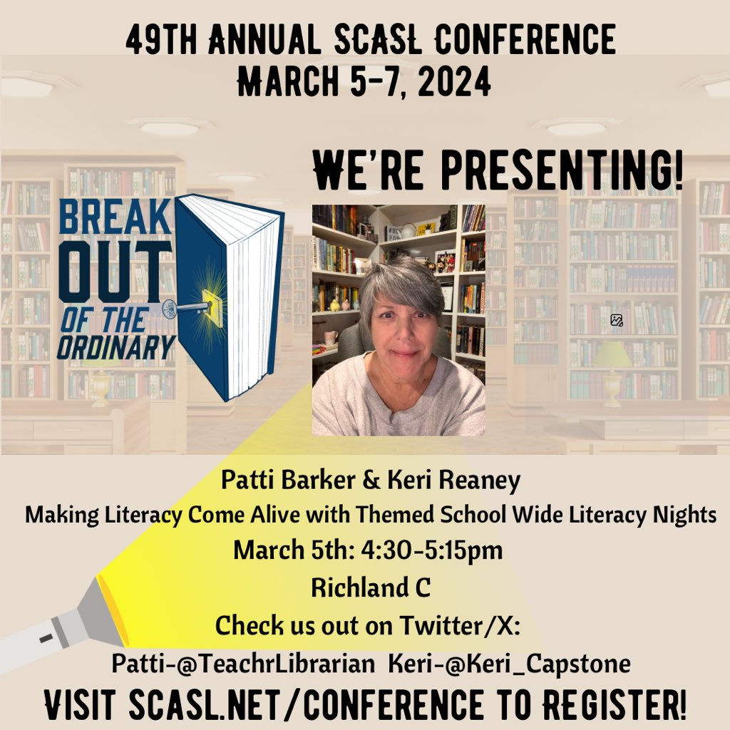 So excited to be here with my people! And super excited to present with Keri March Reaney this afternoon! If you’re here… our session is at 4:30 in Richland C! <a href="/SCASLNet/">SCASL</a>