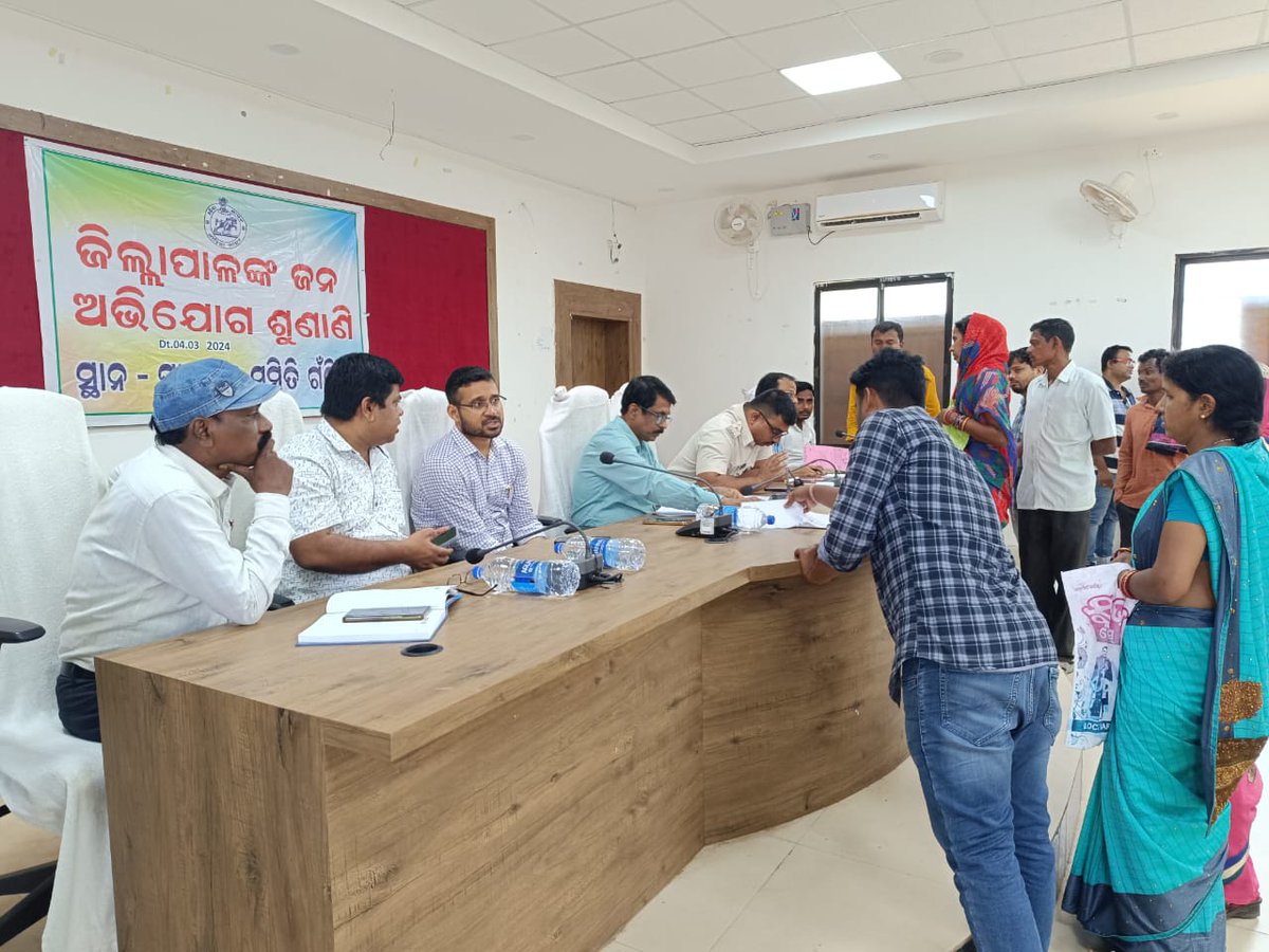 Conduct of Janasunani Siriba by Collector, Dhenakanal at Gondia Block