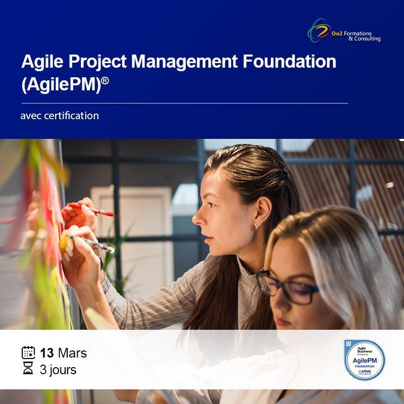 📣 Formez-vous et devenez certifié Agile PM Foundation ce 13 mars. Pour participer 👉buff.ly/3OVVnah
📧 contact@oo2.fr
🌐 oo2.fr

#Oo2 #formationpro #gestiondeprojet #AgilePM #agilite #certification