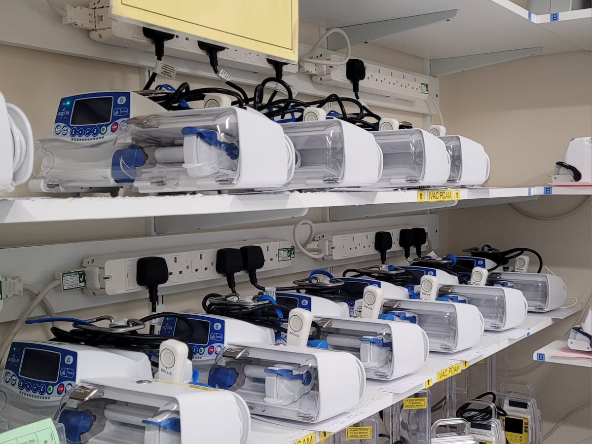 Here we go.  New Agilia PCA pumps - all ready to Go Live. #newpcapumps