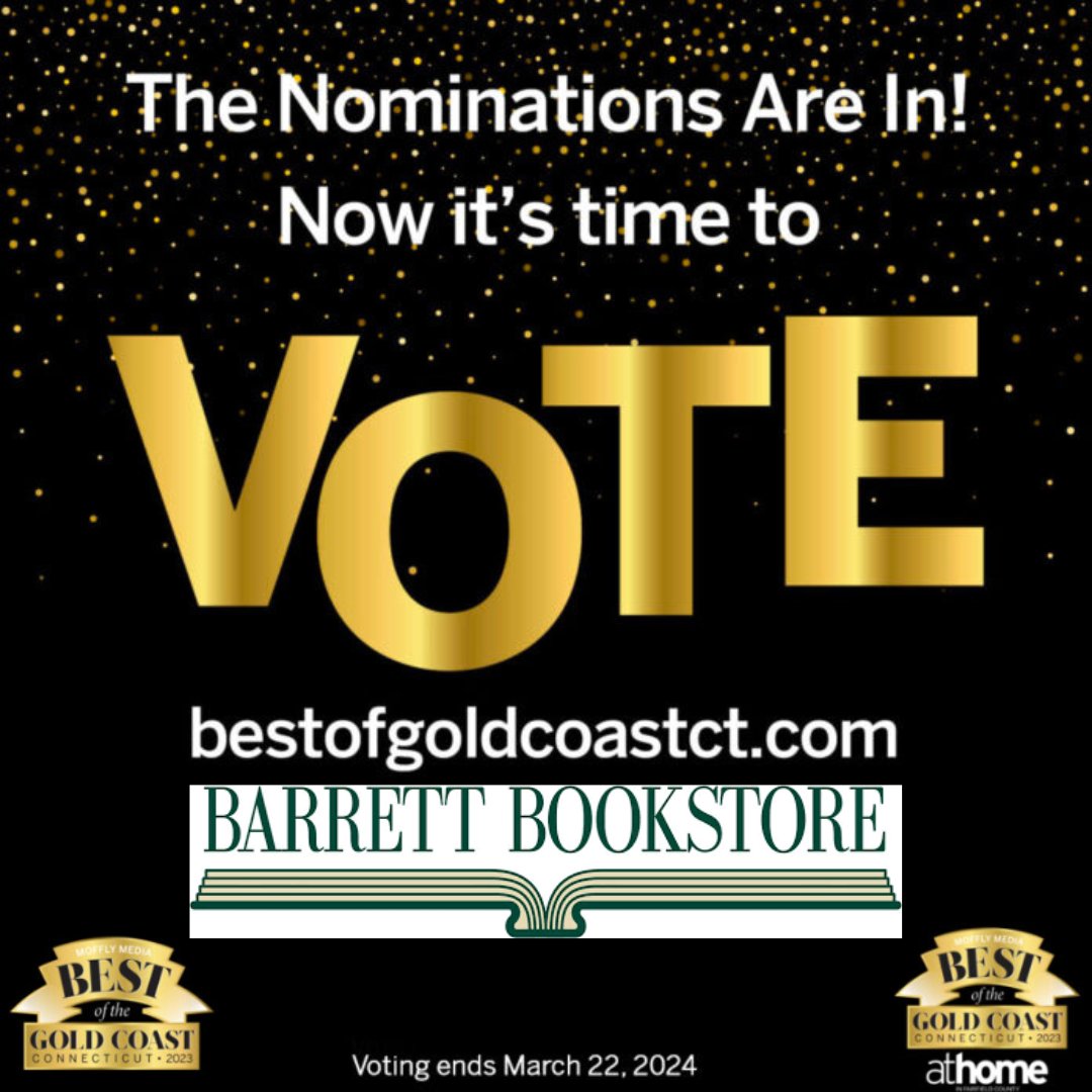 3 MORE DAYS TO VOTE! Vote for Barrett Bookstore under Daily Essentials > Bookstore through Friday March 22 mofflylifestylemedia.com/voting