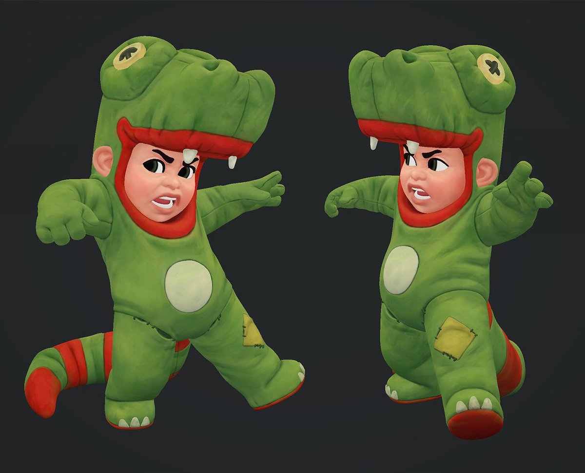 Returned to this little guy since he was almost done. Experimenting with his textures right now 🦖

#zbrusculpt #animation #stylized #cartoon #charactermodeling