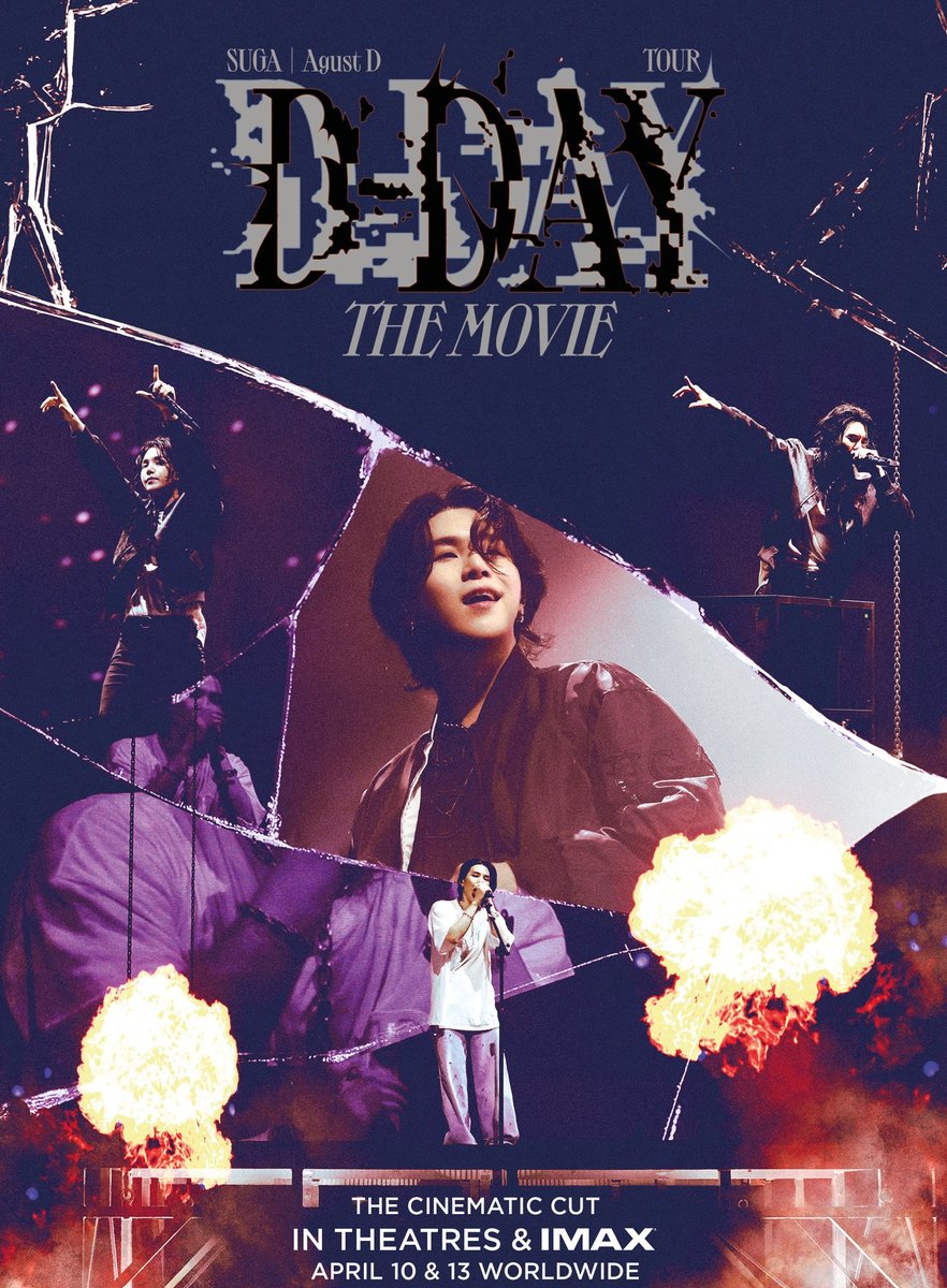 BTSquadInfo's tweet image. [INFO]📰

¡La película sobre el tour &apos;D-DAY&apos; de Yoongi se estrenará en los cines el 10 de abril!

©onlybangtanph | @BTS_twt #BTSARMY