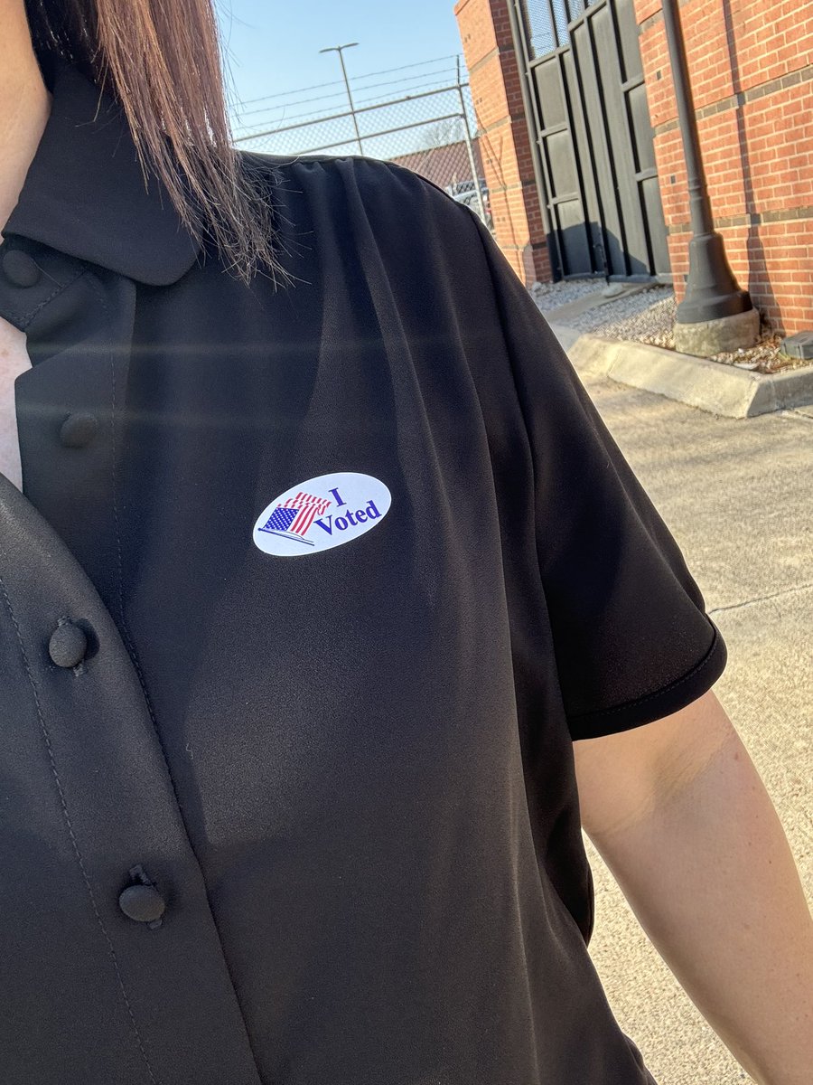 Make sure you get out and vote today! ☀️🗳️✅