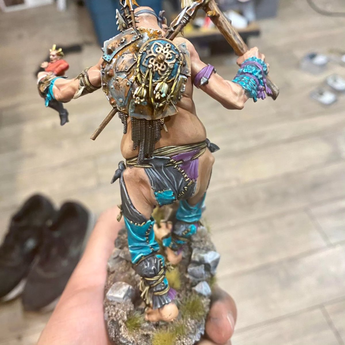 1 month till we draw a winner for all these painted beauties.  Don't have to be in attendance to win the prizes. Retweets appreciated. All money raised goes to Muscular Dystrophy.