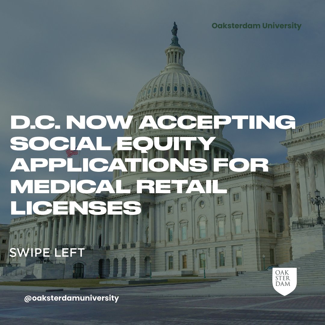 If you qualify as social equity in Washington, D.C., then you can apply for a medical cannabis retail license! The application period opened on March 1 and will close on April 30, 2024. This is the second to last licensing period laid out by The Alcohol Beverage and Cannabis