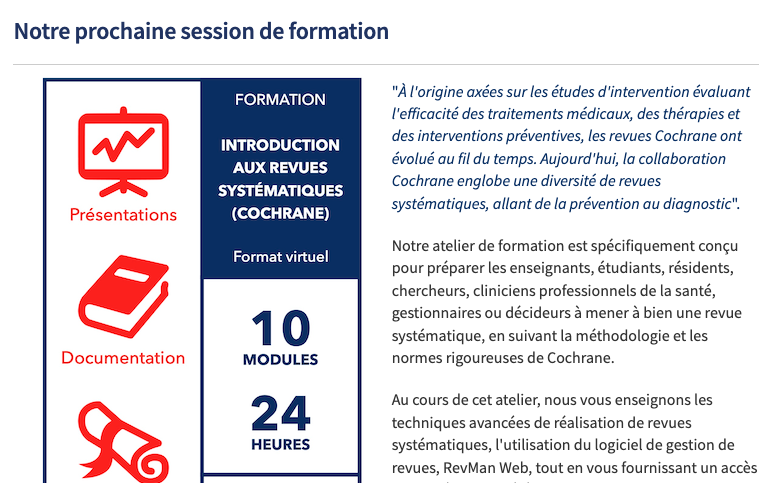 Cochrane Canada - Francophone tweet media