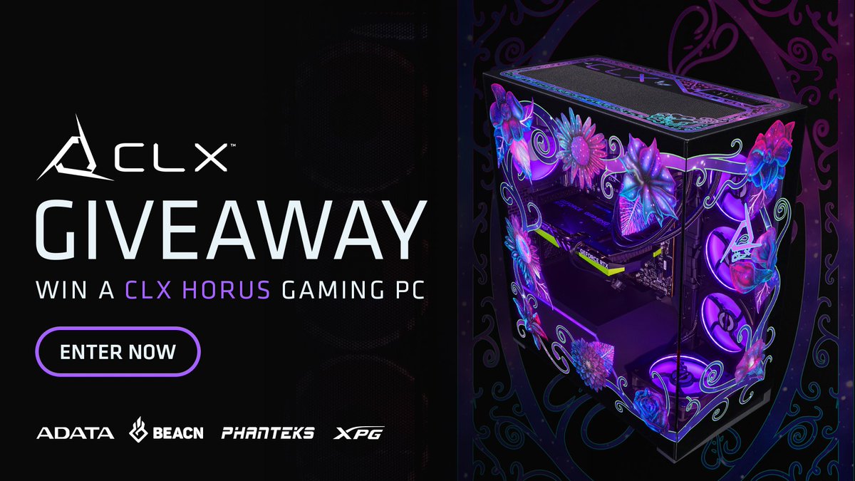 Today we ANNOUNCE the WINNER of our GIVEAWAY with @ADATATechnology @beacn @PhanteksUSA and @XPG_NA on CLX Foundry LIVE! Join us today at 2pm ET/11am PT: Kick.com/clxgaming #CLXFoundryLIVE #CLXHorus #CLXGaming