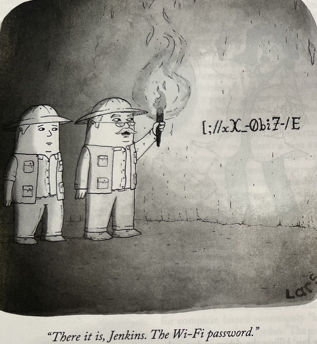 “There it is, Jenkins, the Wi-Fi password.”