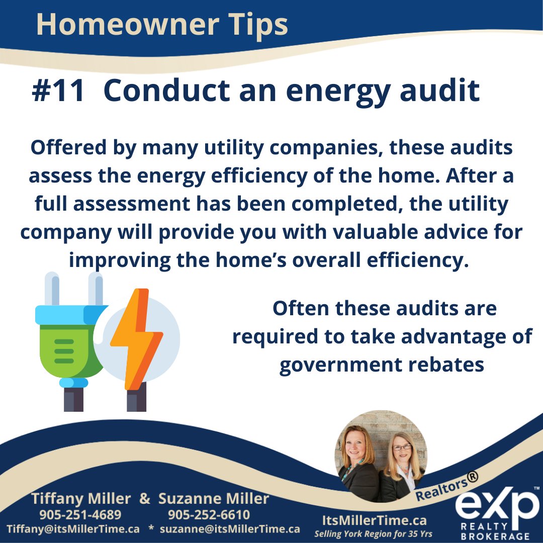 Spring is a great time to do an audit, then you can plan your summer projects and take advantage of grants before next winter. #audit #energy #governmentrebates #itsmillertime