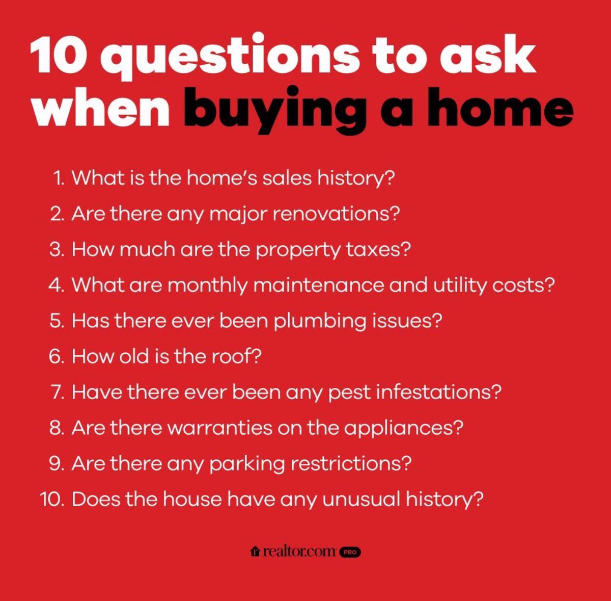 Billy__Huff's tweet image. These are some good questions to consider when buying a home! #questionstoponder #lethuffshelp