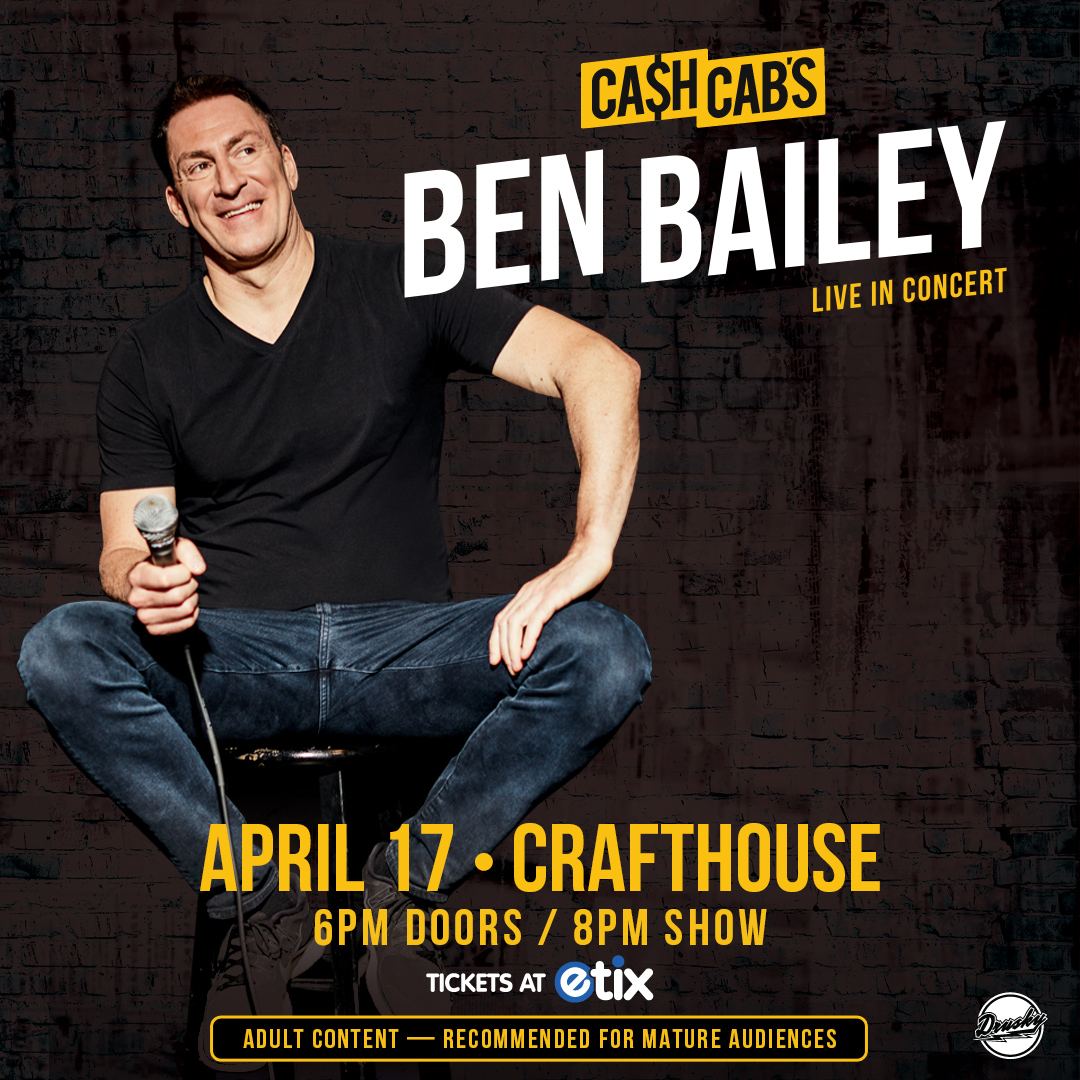 NEW SHOW 🚨 Cash Cab's @RealBenBailey at @Crafthousepgh on April 17th! ⏰ Tickets go on sale March 8th at 12pm! 🎟️ bit.ly/BenBaileyPGH24