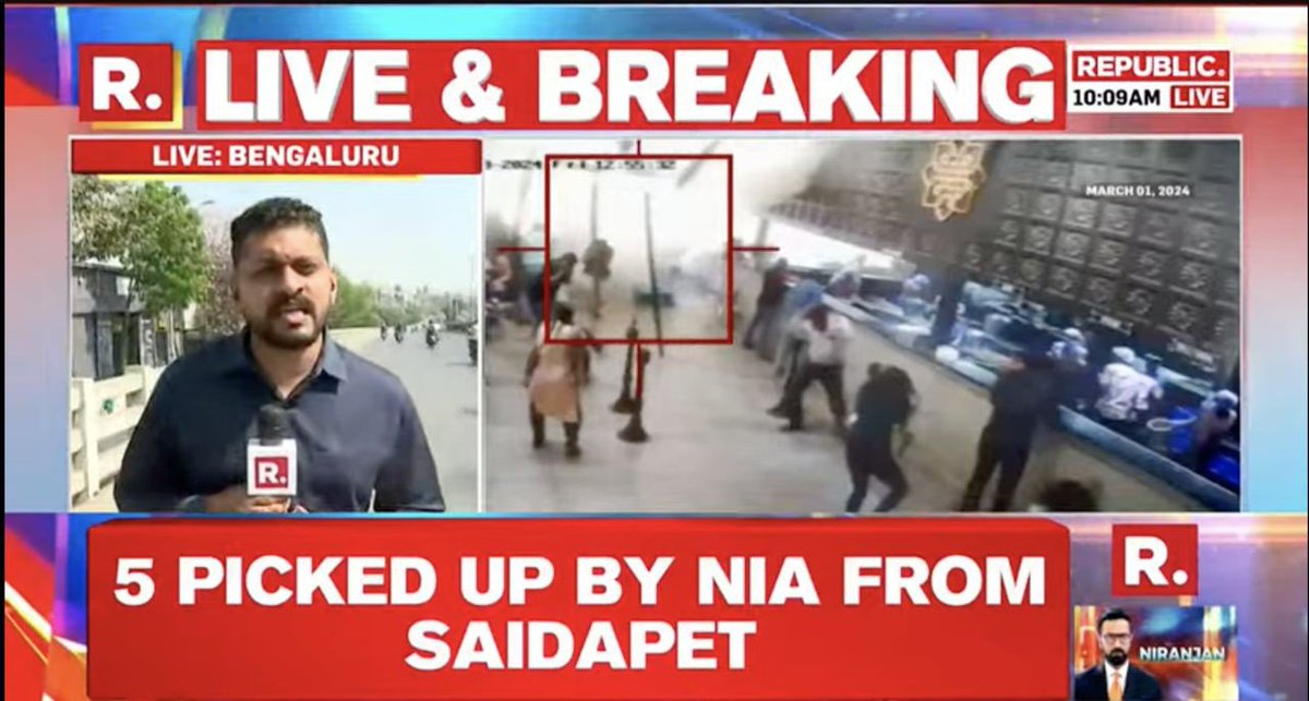 The #BengaluruBlast case is bigger than expected 

5 suspects picked by NIA from Chennai, Saidapet related to #RameshwaramCafeBlast . Yesterday 4 terr0rrists were arrested from Rameshwaram.

Tamilnadu has become a hub of anti national, social and terr0rist elements.