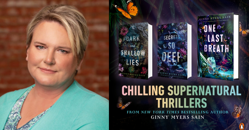 PenguinTeen's tweet photo. Ginny Myers Sain is a master storyteller of supernatural thrillers that have us turning pages ALL night…and she’s here to share her secrets!

Learn how @stageandpage crafts her mysteries, including her latest book #OneLastBreath! 👇