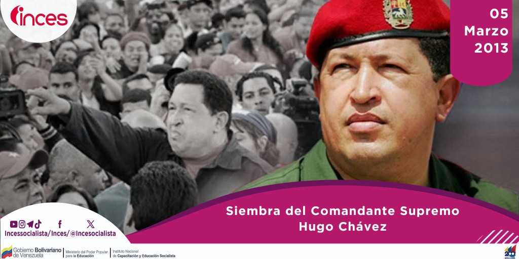 11 Años de la Siembra del Comandante Hugo Chávez.

#5Mar que sea un día para recordar su legado perdurable y vigente en el tiempo, en virtud del indiscutible aporte a las luchas emancipadoras de la humanidad.

#AprendeLaTécnica 
#AmorIrreductibleYEterno