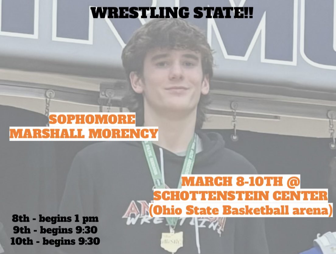 GO SUPPORT MARSHALL AT STATE‼️

<a href="/AHSRaptorsAD/">AHS Athletics</a>