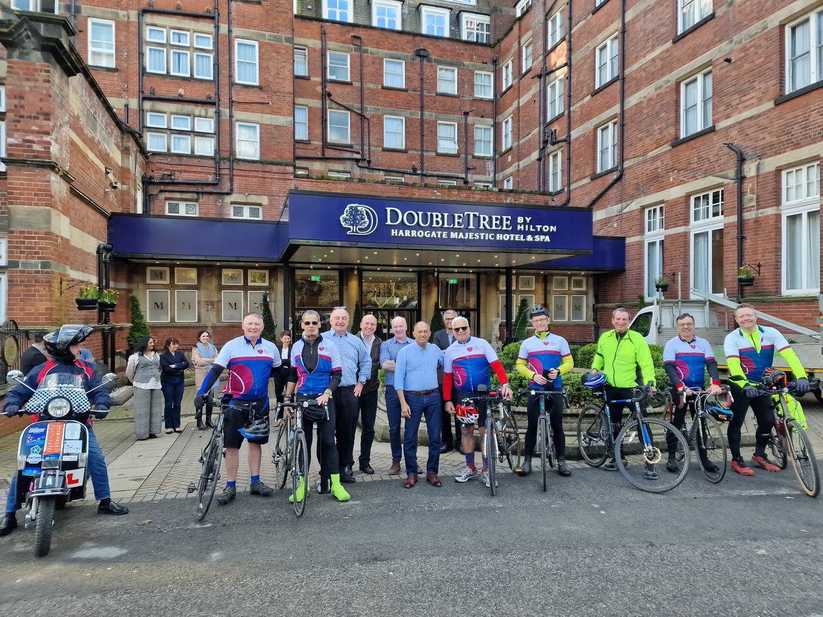 Well done to the Papworth Transplant Team & patients for arriving to Harrogate in one piece following their marathon charity bike ride from Cambridge. #BTS2024