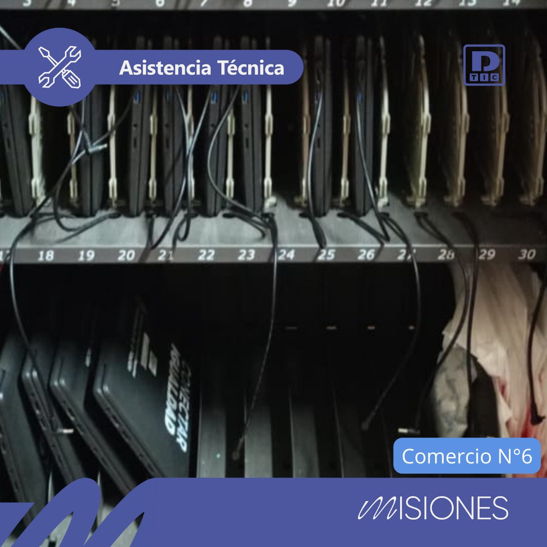 Asistencia Técnica 
Relevamiento de Piso Tecnológico 
Comercio N °6 #Posadas #EducaciónMisiones