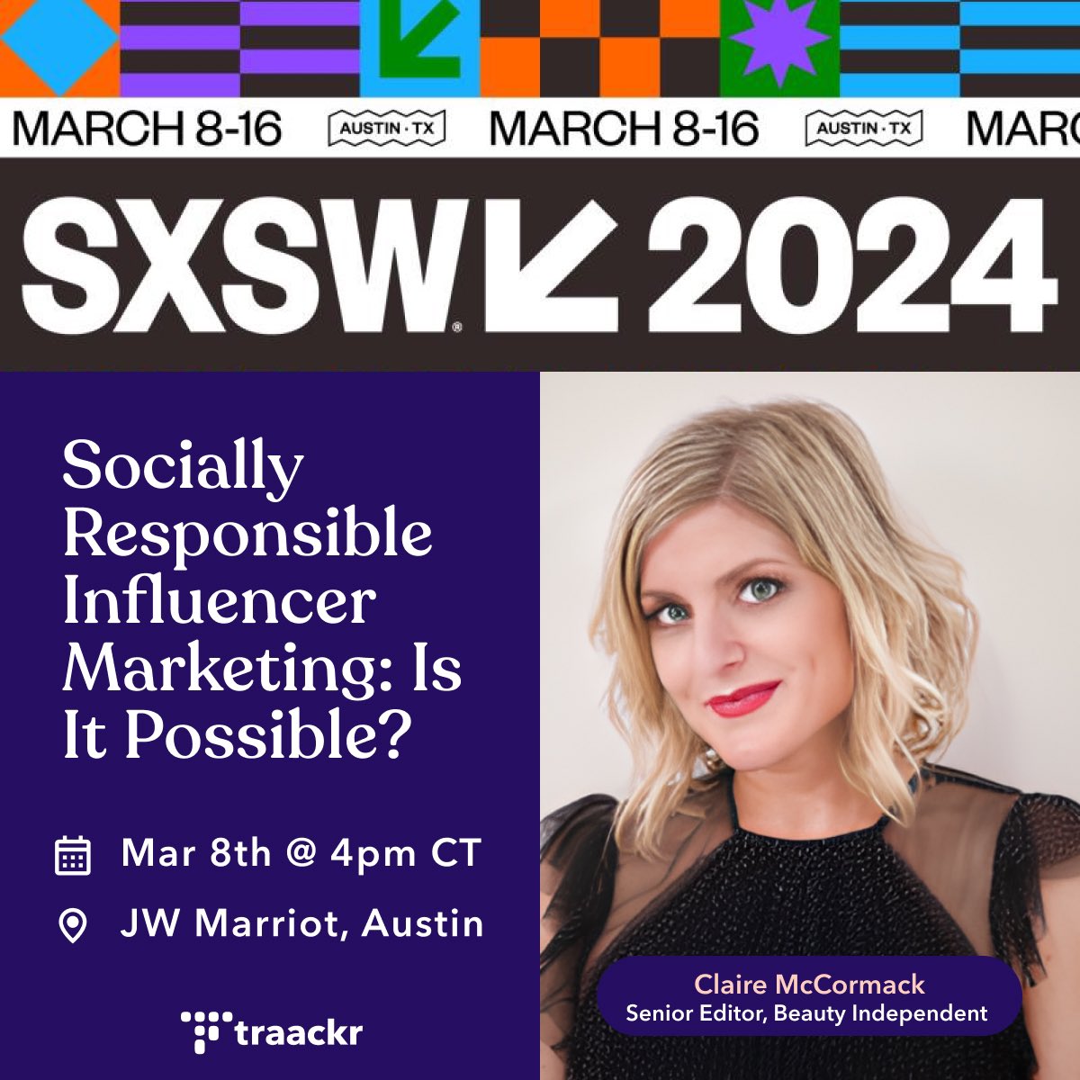 ClaireMcMack's tweet photo. See you at @sxsw this Friday? https://t.co/1yNS09OV6q