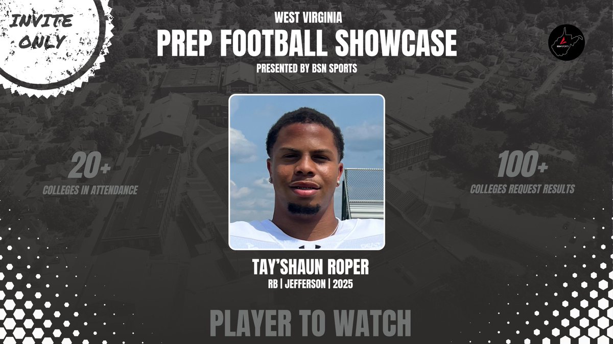 2024 WV Prep Football Showcase Player to Watch: Tay'Shaun Roper RB | Jefferson #wvprepfb