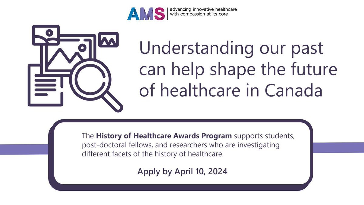 Historical knowledge can inform how our health care has evolved and shape future innovations. The History of Healthcare Awards Program offers funding for researchers delving into history of healthcare, disease, and medicine. More here at @OSSUtweets: buff.ly/3NpZMQg