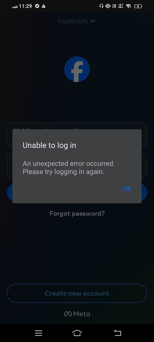 davebelleza's tweet photo. Are you experiencing the same thing? I think facebook is down. https://t.co/FQCFVbcP3y