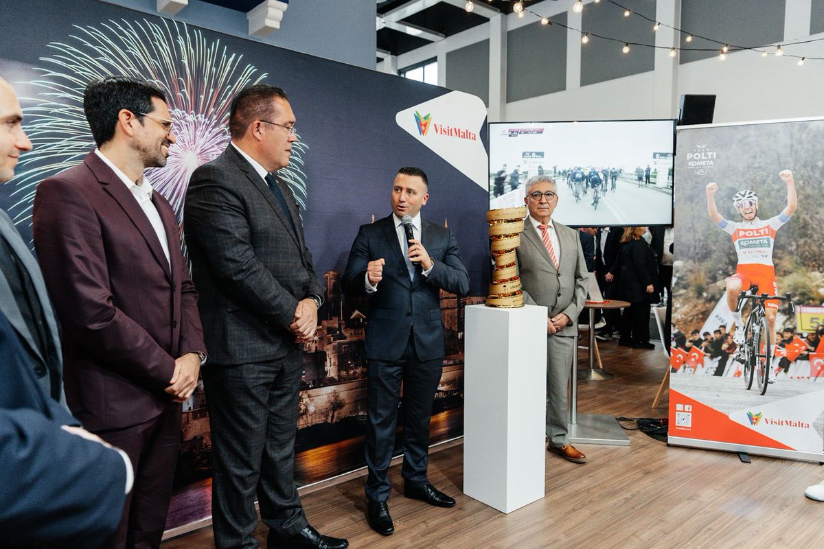 Clayton Bartolo (@bartoloclayton) on Twitter photo During <a href="/ITB_Berlin/">ITB Berlin</a> we announced another agreement with <a href="/giroditalia/">Giro d'Italia</a> making sure that <a href="/VisitMalta/">VisitMalta</a> will be present on the world cycling stage once again.
This will be complemented by the partnership with @TeamPoltiKometa which is currently yielding very good results for Malta! During <a href="/ITB_Berlin/">ITB Berlin</a> we announced another agreement with <a href="/giroditalia/">Giro d'Italia</a> making sure that <a href="/VisitMalta/">VisitMalta</a> will be present on the world cycling stage once again.
This will be complemented by the partnership with @TeamPoltiKometa which is currently yielding very good results for Malta!