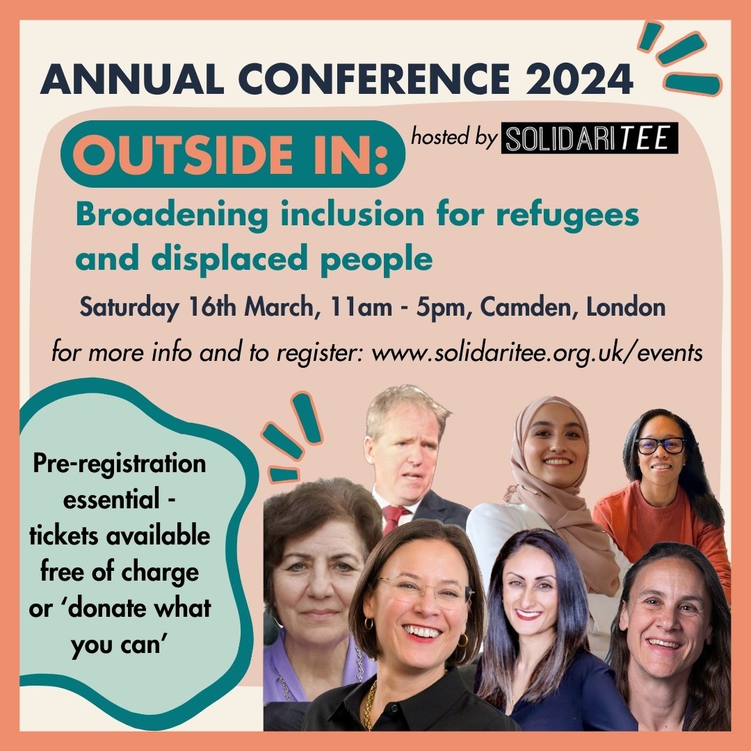 We're looking forward to hearing from some incredible speakers on Saturday 16th March - for more info or to register, visit solidaritee.org.uk/events