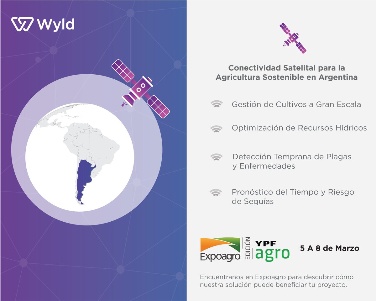 ¿Vas a venir a @Expoagrocom Argentina? Encuentra a Andre Vale para conversar sobre cómo nuestra solución de sensor a satélite puede beneficiar tu negocio y lograr la sostenibilidad. #satelliteIoT #agritech #sostenibilidad #expoagro #expoagro2024