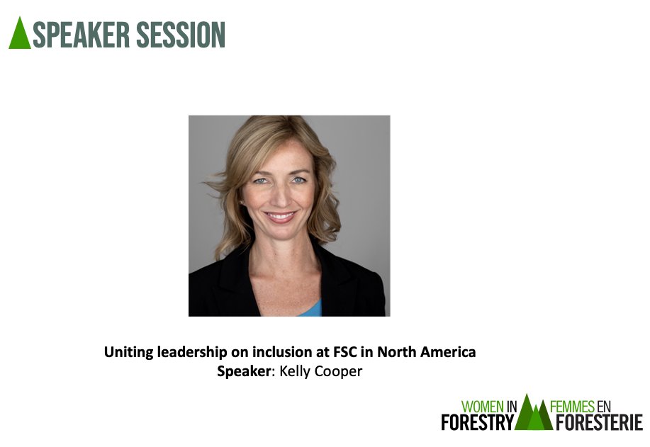🎙️Speaker alert: Join us on Friday, Mar. 8 for our #WomeninForestry Virtual Summit where Kelly Cooper will share how <a href="/FSC_IC/">Forest Stewardship Council</a> is putting its gender &amp; diversity framework into action to be more welcoming to women. 
Register for FREE: woodbusiness.ca/virtual-events…