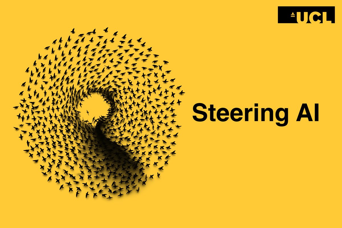 Launching our new #steeringAI podcast!🎙️ Join Reuben Adams for a deep dive into the impact and risks of AI with leading experts Prof. Marc Deisenroth, Prof. Lewis Griffin and @RoyalHolloway's Prof. Chris Watkins .  A must-listen for any #AI enthusiast. ucl.ac.uk/ai-centre/stee…