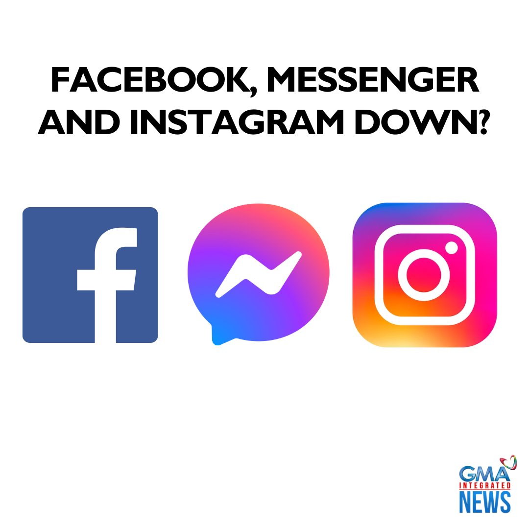 Maraming netizens ang nakararanas ng problema ngayon sa paggamit ng Facebook, Messenger at Instagram. Nararanasan n’yo rin ba ito, Kapuso?