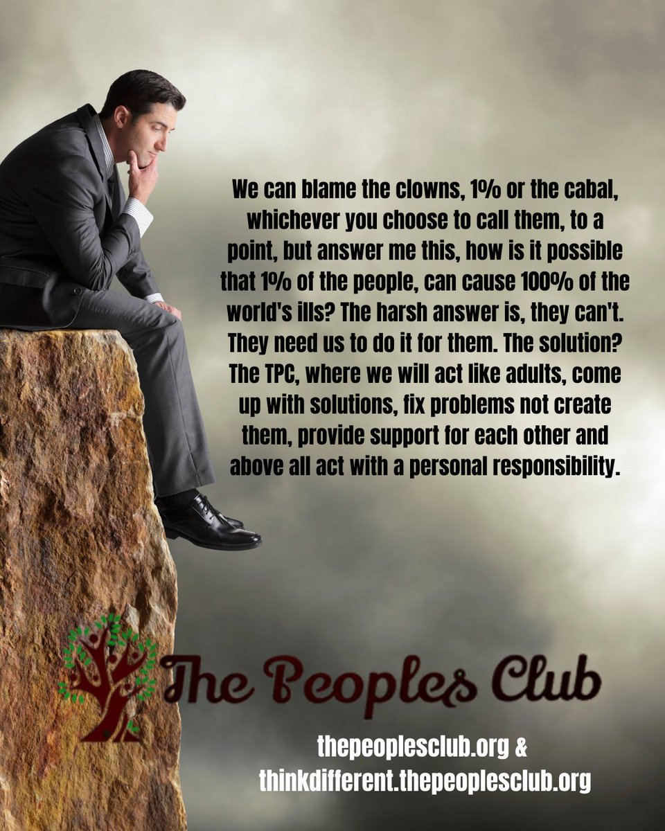 #ThePeoplesClub #tnbpfh #solutions 
#takeresponsibility #bethechange #StandTogether