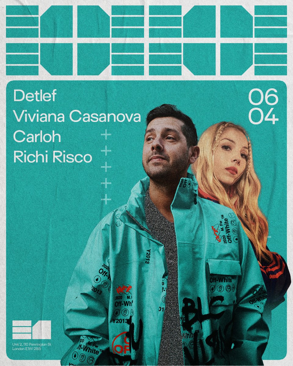 Just announced! World renowned tech-house boss <a href="/DetlefMusic/">DETLEF</a> leads the charge w/ #VivianaCasanova #Carloh <a href="/RichiRisco/">Richi Risco</a> + more 🔥 

Saturday 6th April 📌 

🎟️ Very limited £10 early birds: ra.co/events/1877138