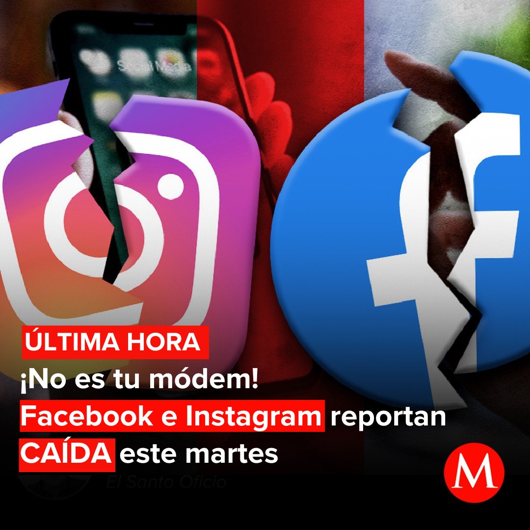 🚨 #ÚLTIMAHORA | ¡No es tu módem! Facebook e Instagram reportan CAÍDA este martes 05 de marzo

¿Y ahora dónde vamos a chismear?

milenio.com/tecnologia/app…