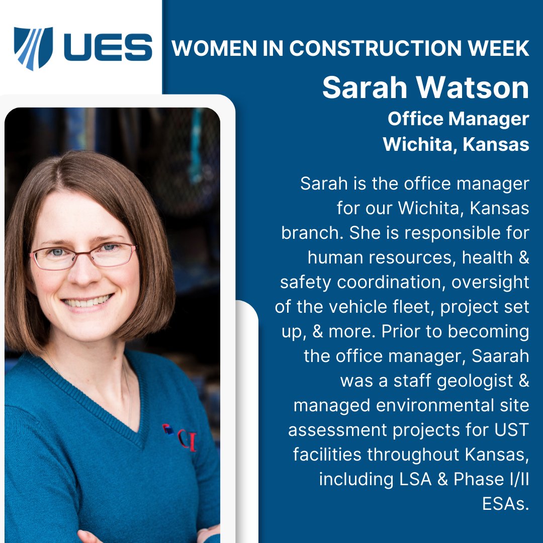 💪 Today we are highlighting Rayne Mattson, MS & Sarah Watson for Women in Construction Week! These two ladies are driving change at UES & we are thrilled to shine the spotlight on them. 🚧 👷‍♀️ 

#TeamUES #UES #WomenInConstruction #WomenInConstructionWeek #WICW #Construction