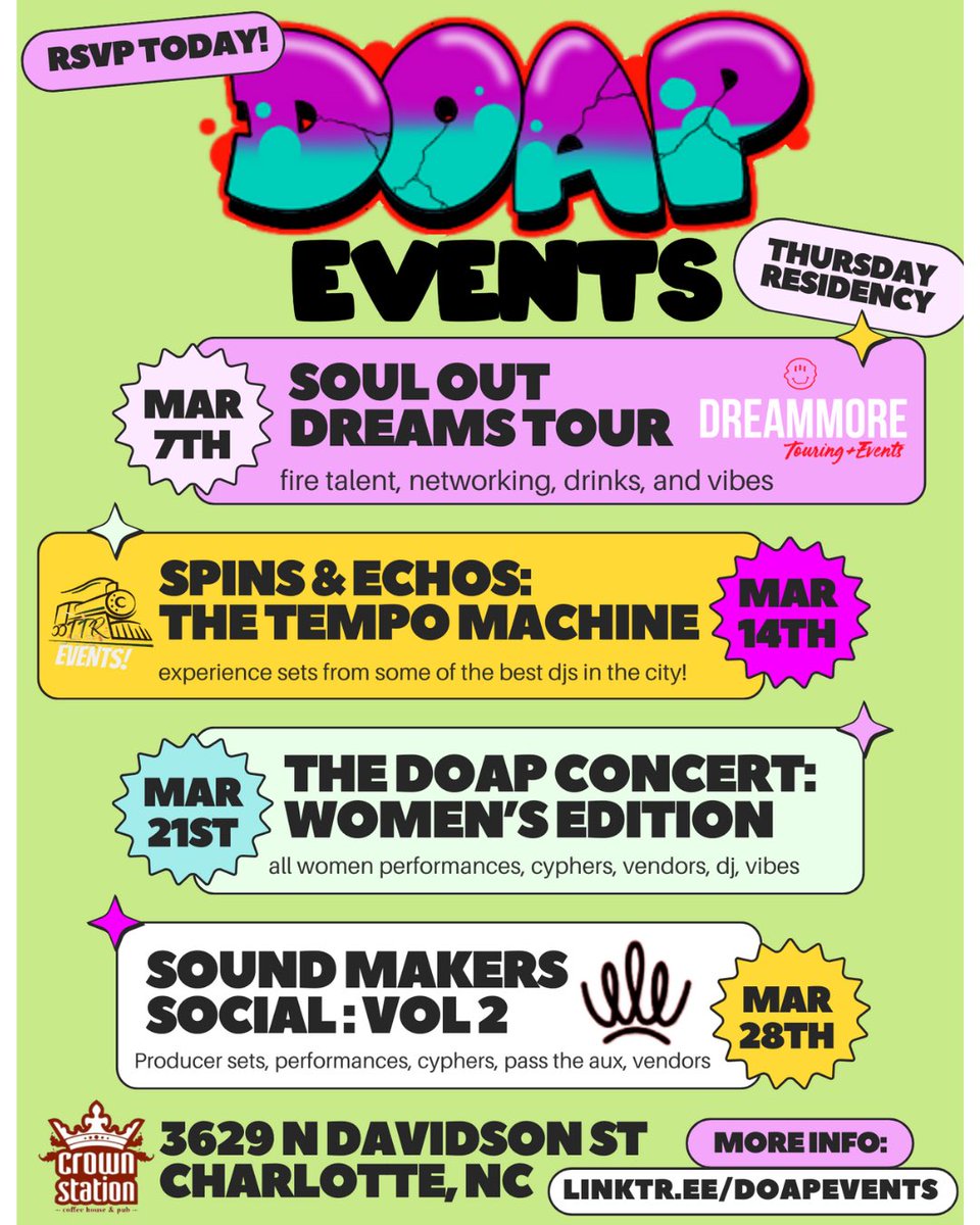 Every Thursday <a href="/crownstation/">crown station</a> in Charlotte we got a new vibe !