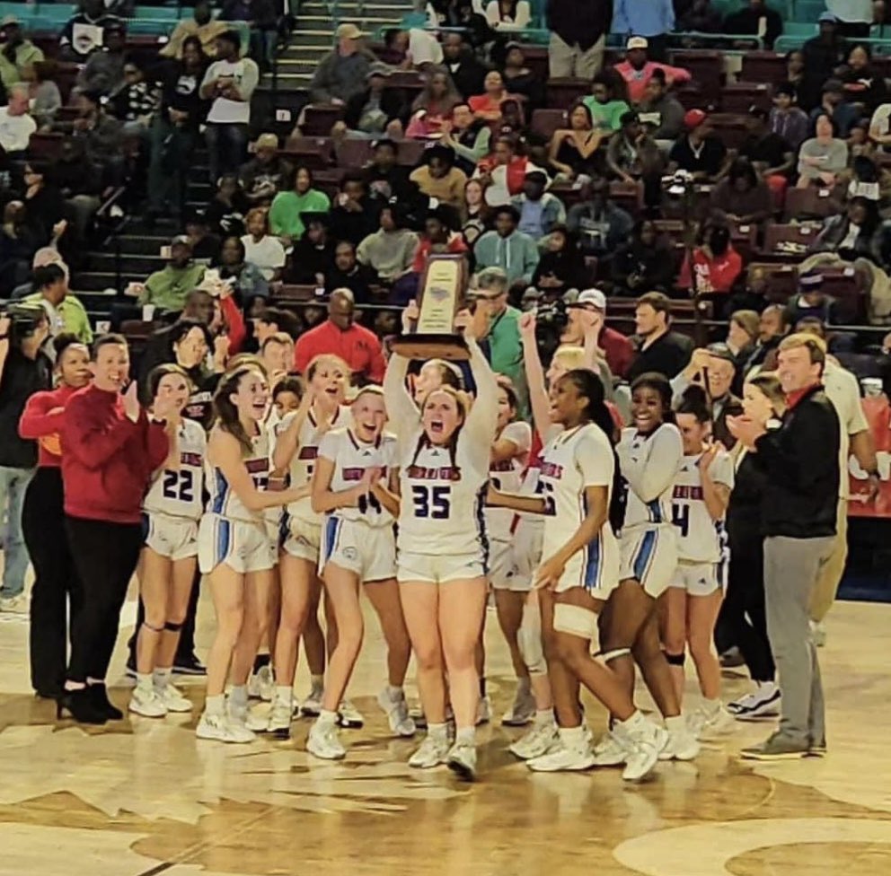 Blessed to be a state champion and named game MVP! This team was something special and we made RHS history! So much love for my teammates and coaches! Game stats- 16 points, 16 rebounds, 1 assist, 1 steal @a1hoopsreport