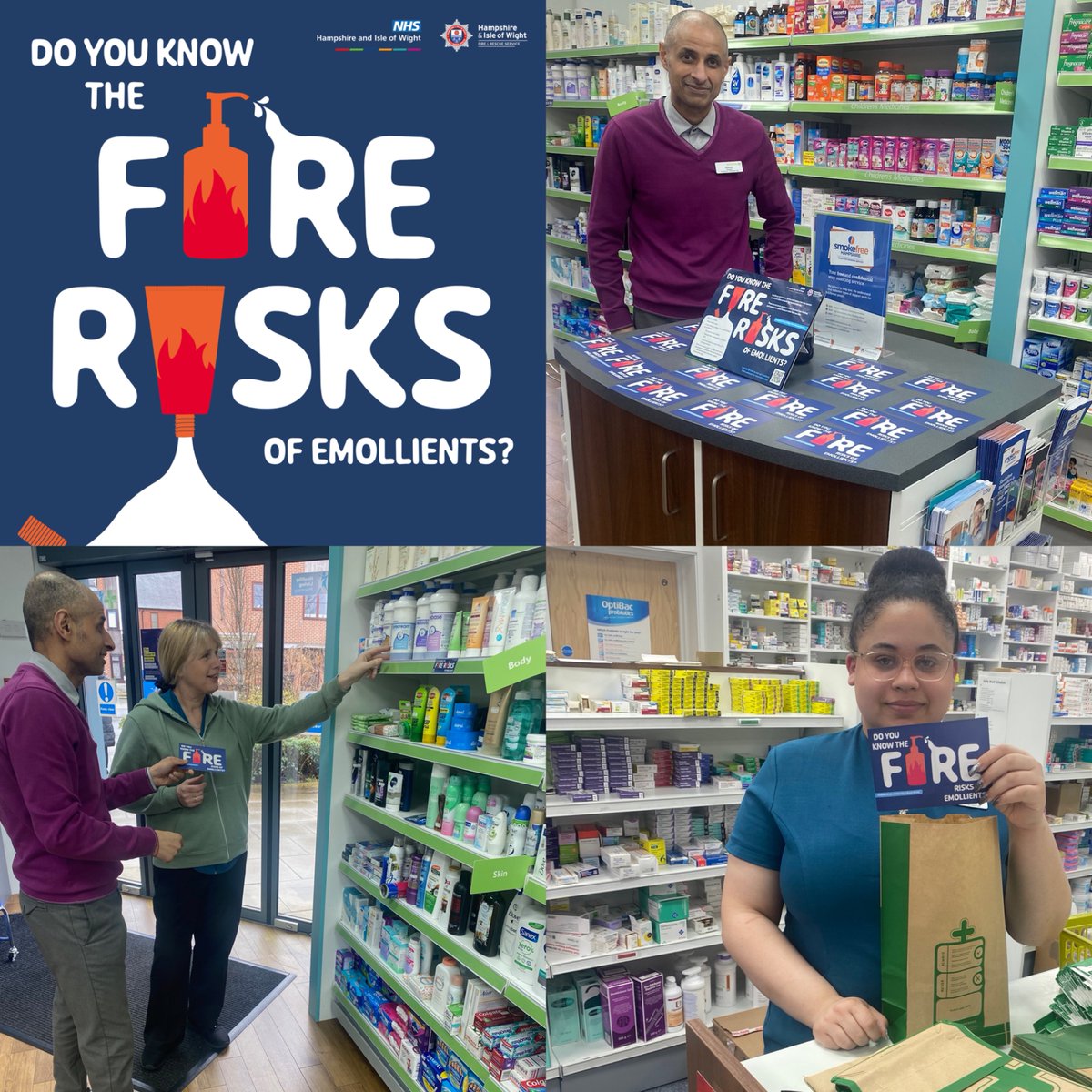Hampshire & Isle of Wight Fire & Rescue Service (@hantsiow_fire) on Twitter photo Emollients like creams, sprays and lotions can act as an accelerant when absorbed into clothing and exposed to naked flames or heat!
Find out how to reduce the fire risks with our new emollients safety campaign with <a href="/HIOW_ICS/">NHS Hampshire and Isle of Wight</a> and <a href="/CPSouthCentral/">Community Pharmacy Hampshire & Isle of Wight</a> ๐bit.ly/HIWFRSEmollienโฆ Emollients like creams, sprays and lotions can act as an accelerant when absorbed into clothing and exposed to naked flames or heat!
Find out how to reduce the fire risks with our new emollients safety campaign with <a href="/HIOW_ICS/">NHS Hampshire and Isle of Wight</a> and <a href="/CPSouthCentral/">Community Pharmacy Hampshire & Isle of Wight</a> ๐bit.ly/HIWFRSEmollienโฆ